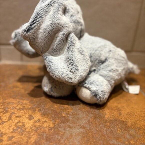 Aurora Gray Elephant Plush Stuffed Animal 12" Pink Ears With Hearts Love Soft - Picture 5 of 7